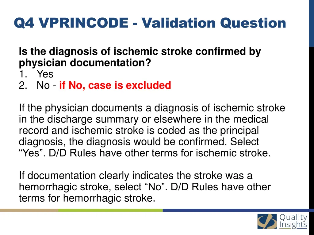 q4 vprincode validation question