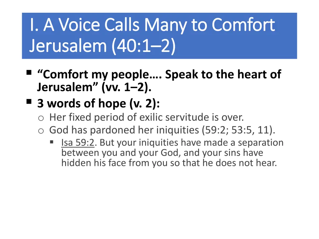 i a voice calls many to comfort i a voice calls