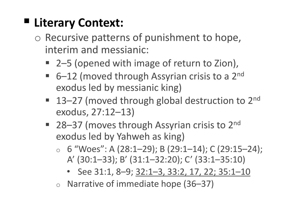 literary context o recursive patterns