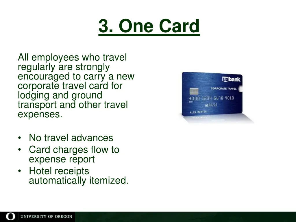 3 one card