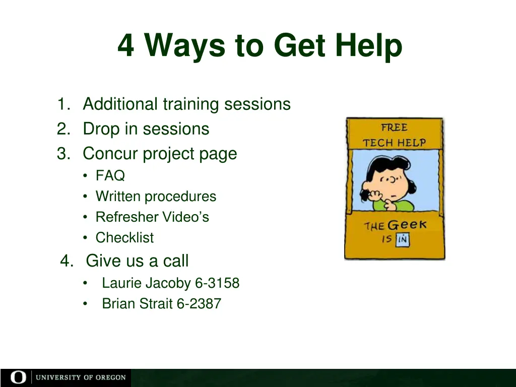 4 ways to get help