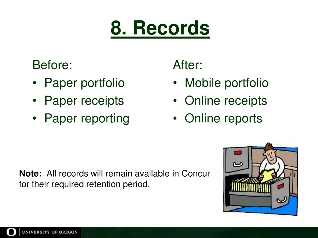 8 records