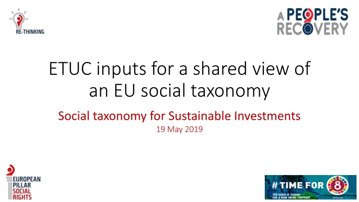 etuc inputs for a shared view of an eu social