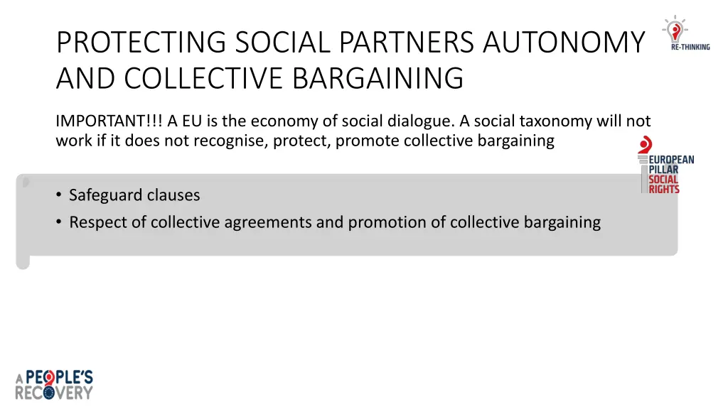protecting social partners autonomy