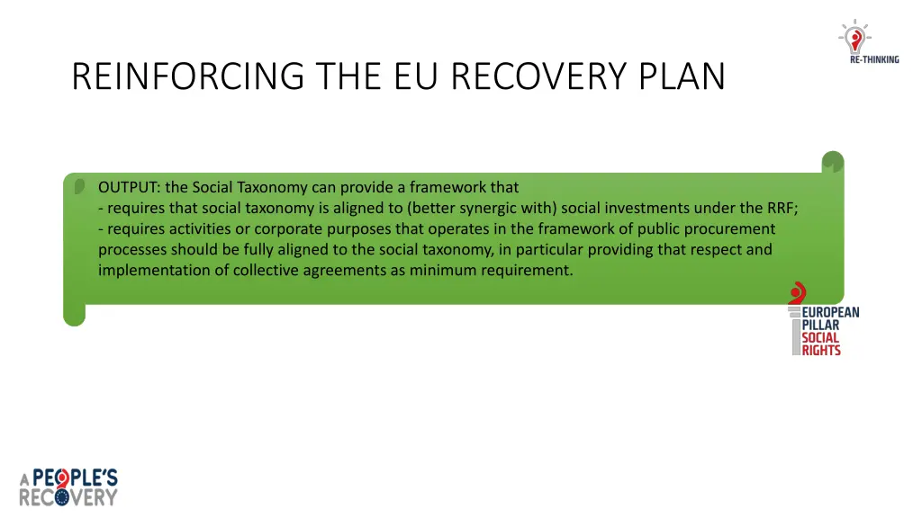 reinforcing the eu recovery plan