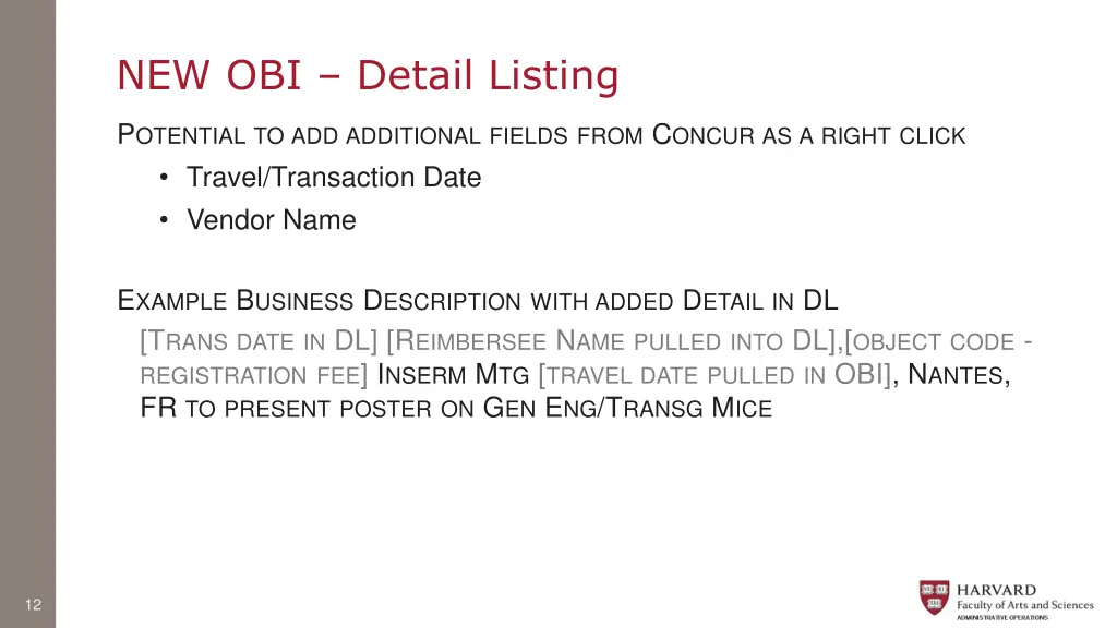 new obi detail listing