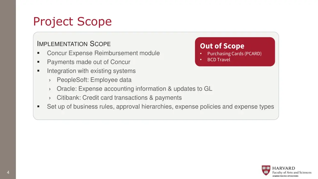 project scope