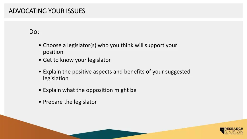 advocating your issues advocating your issues
