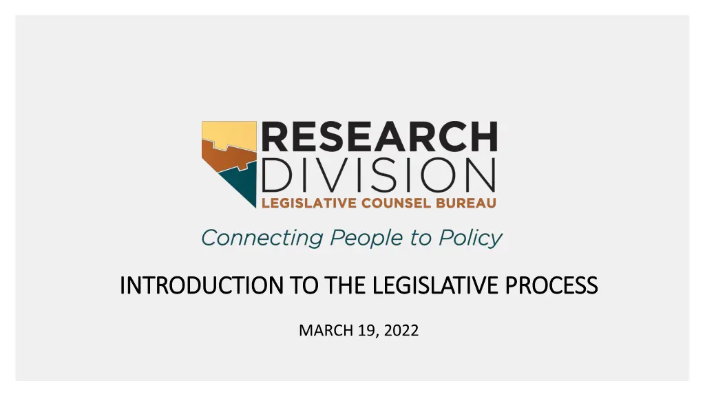 introduction to the legislative process