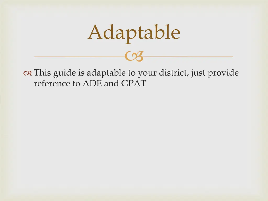 adaptable
