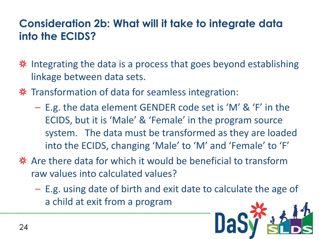 consideration 2b what will it take to integrate