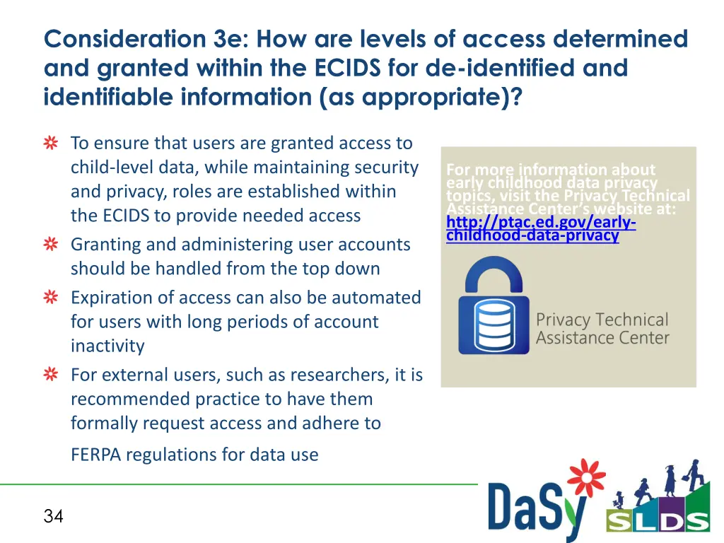 consideration 3e how are levels of access