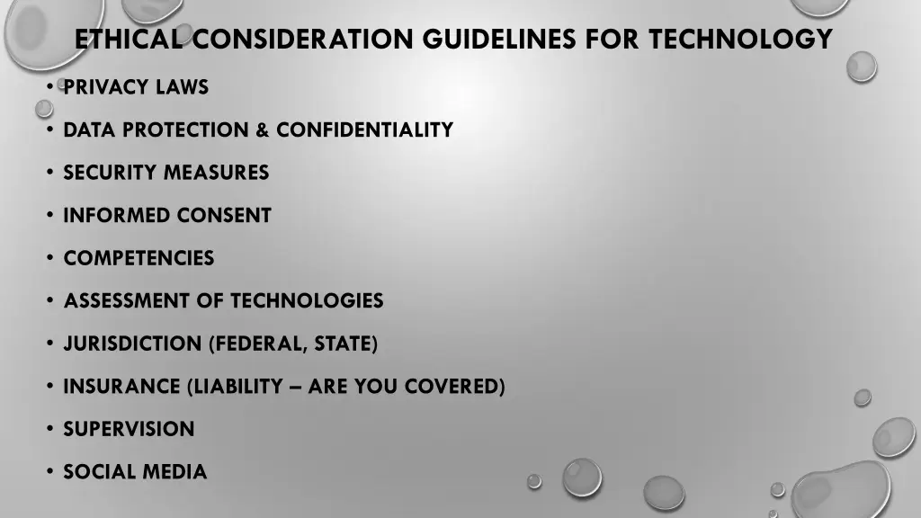 ethical consideration guidelines for technology