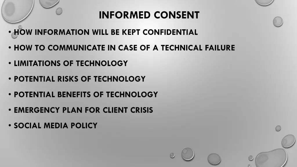 informed consent