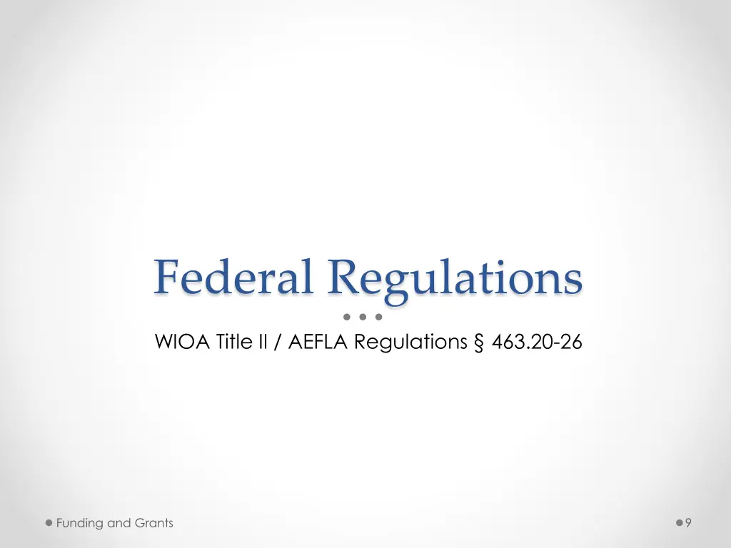 federal regulations