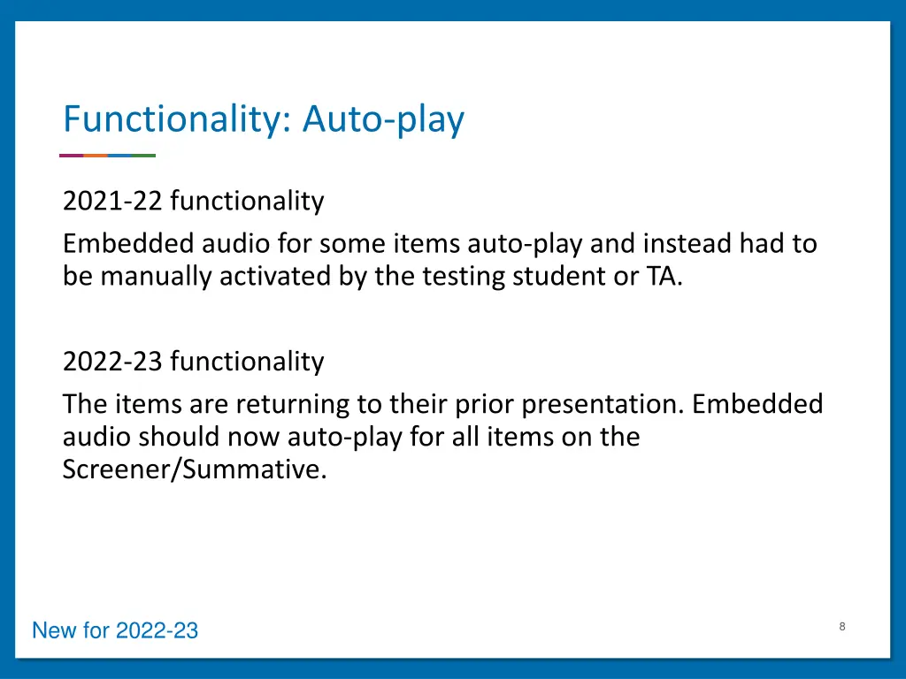 functionality auto play
