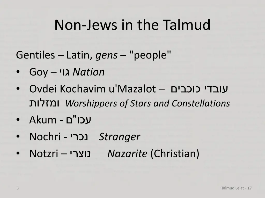 non jews in the talmud