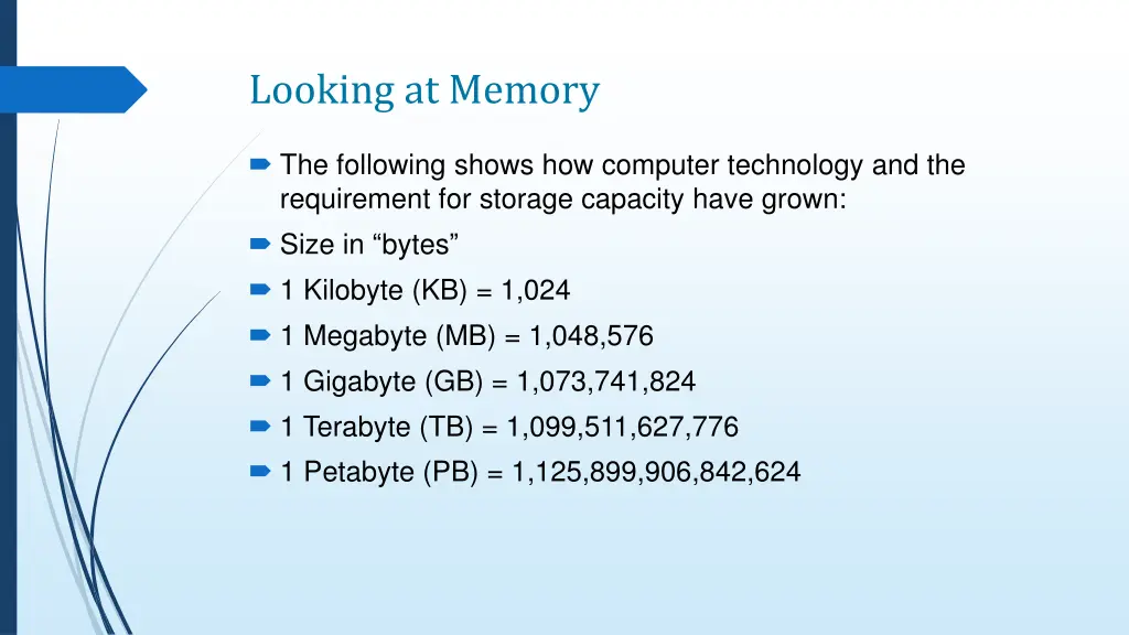 looking at memory 1