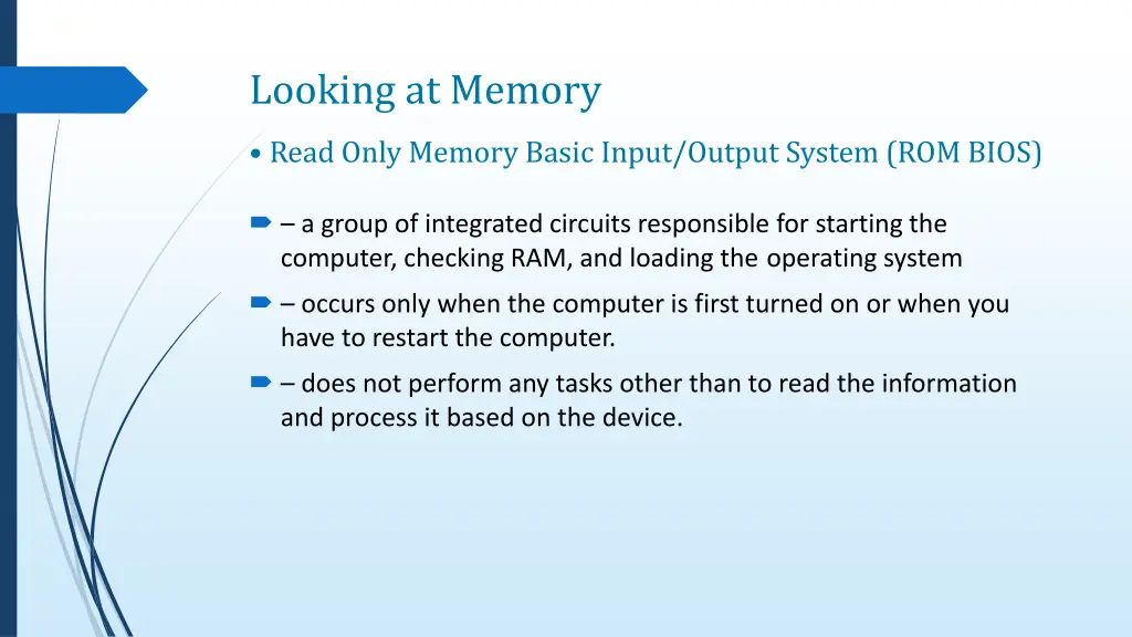 looking at memory 3