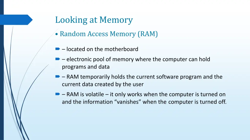 looking at memory 4