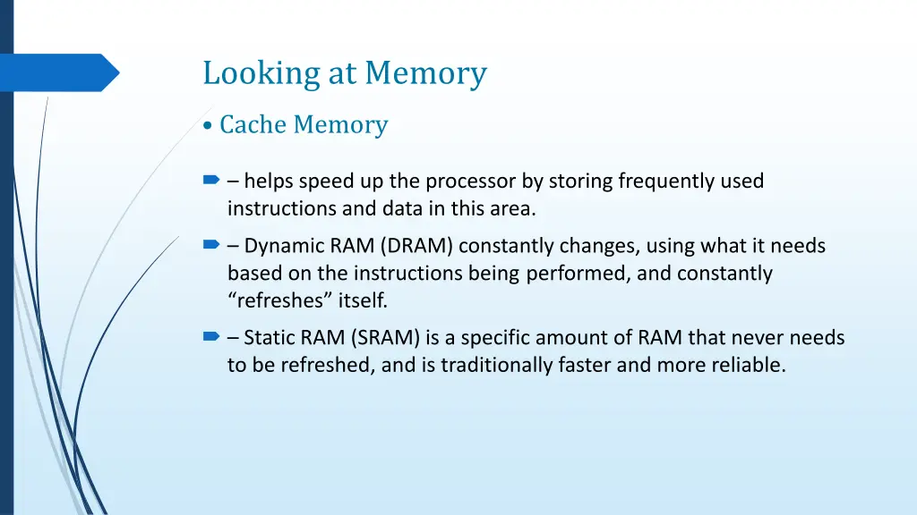 looking at memory 5