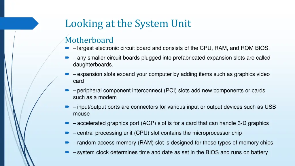looking at the system unit 2
