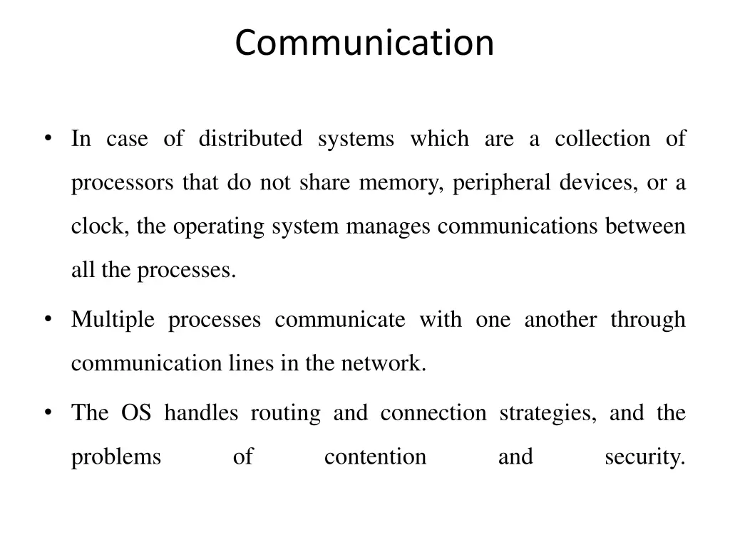 communication