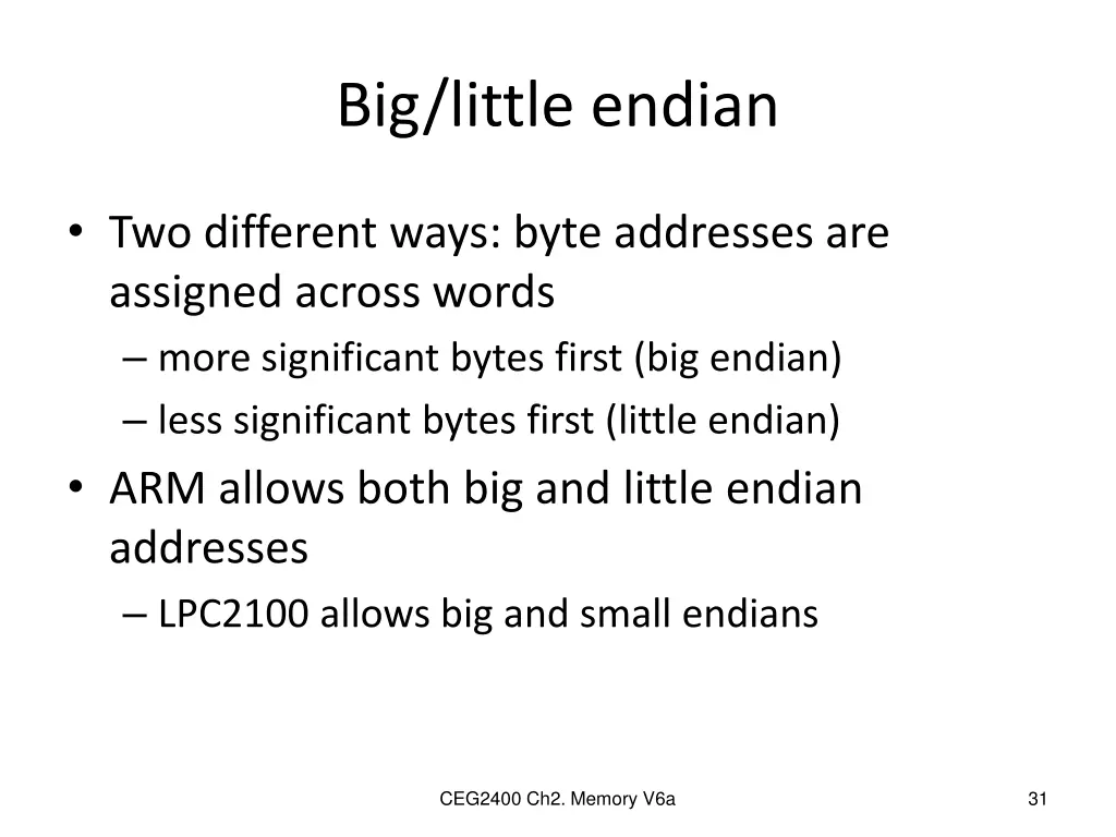 big little endian