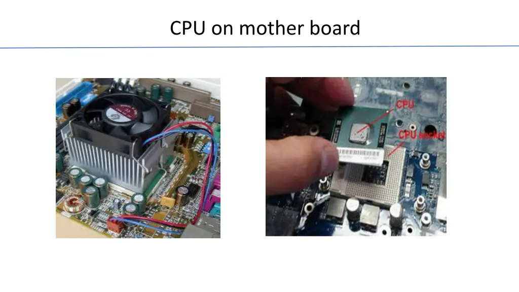 cpu on mother board
