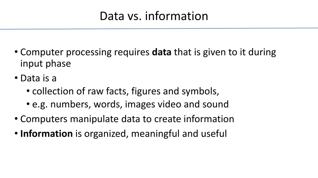 data vs information