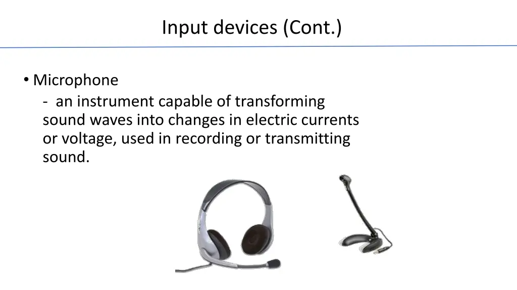 input devices cont 2