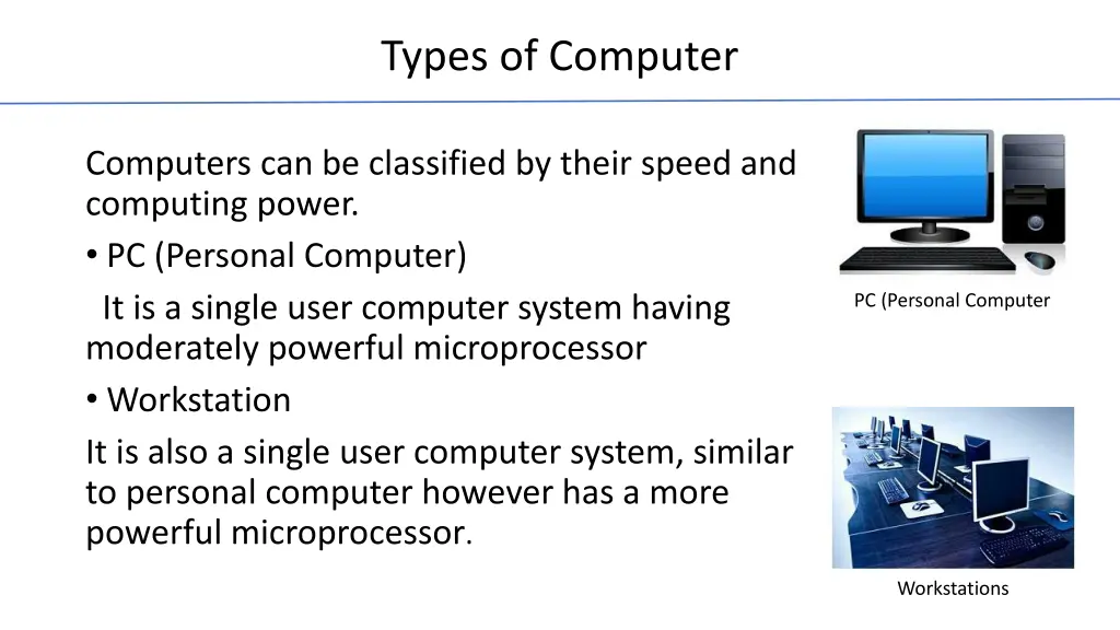 types of computer