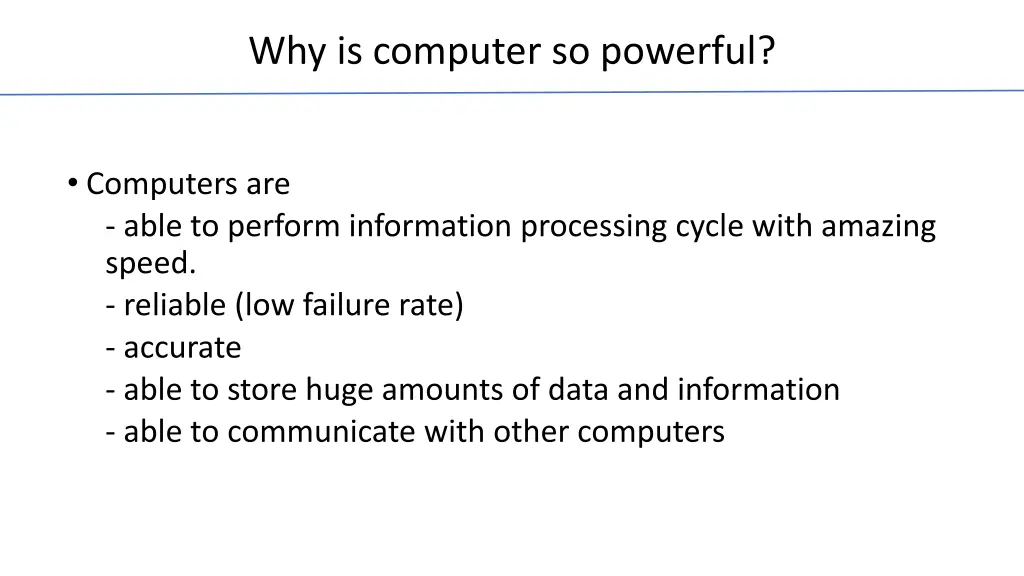 why is computer so powerful