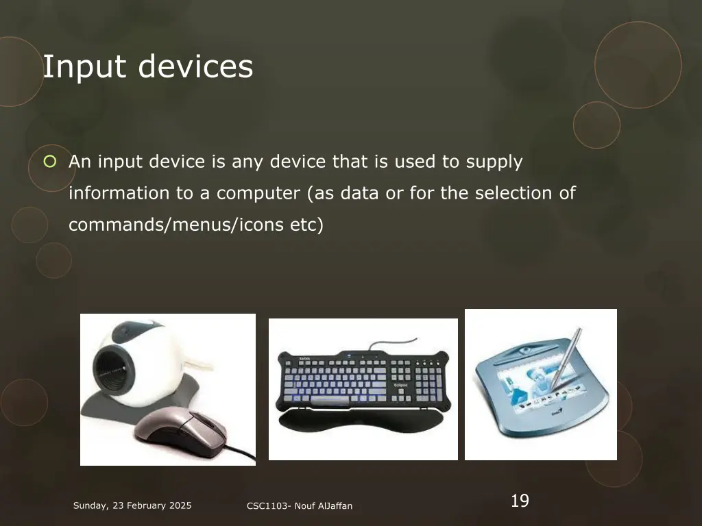 input devices