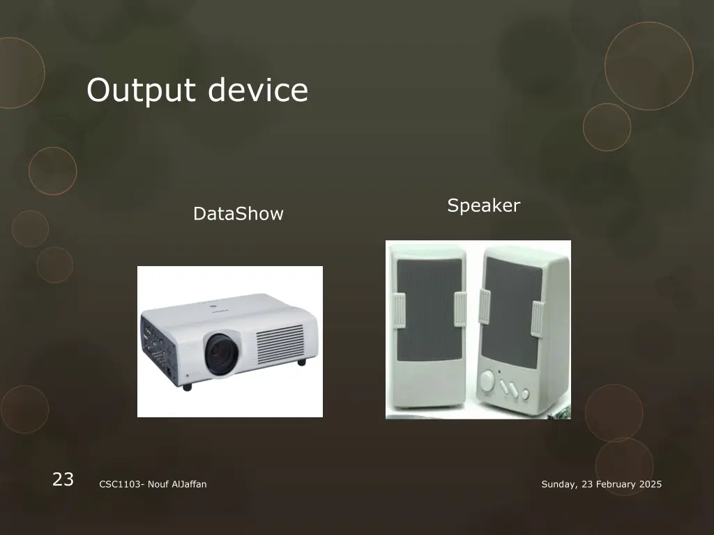output device