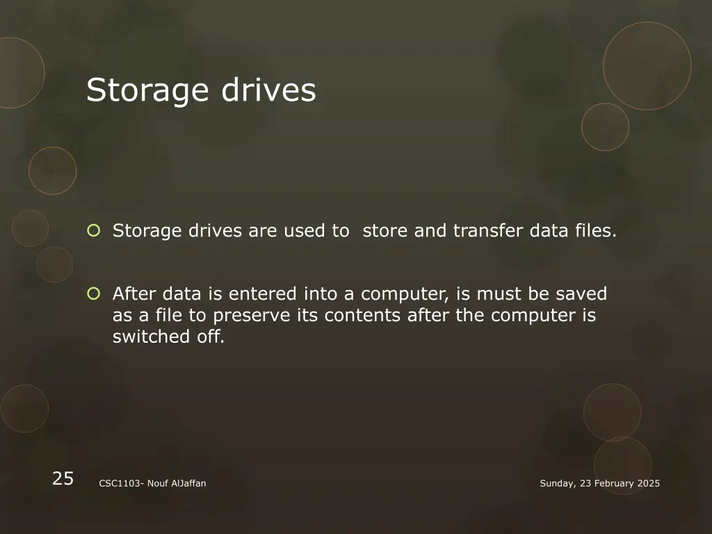 storage drives