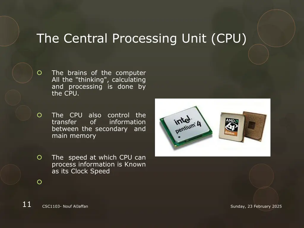 the central processing unit cpu