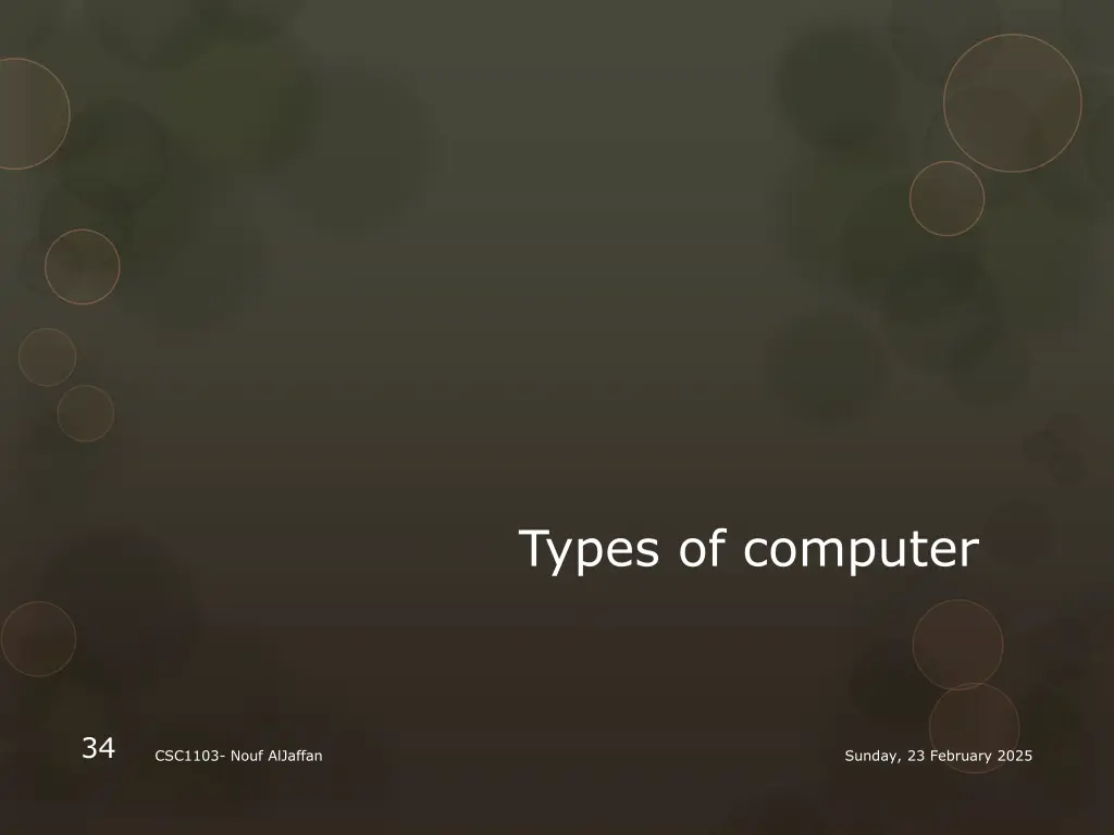 types of computer