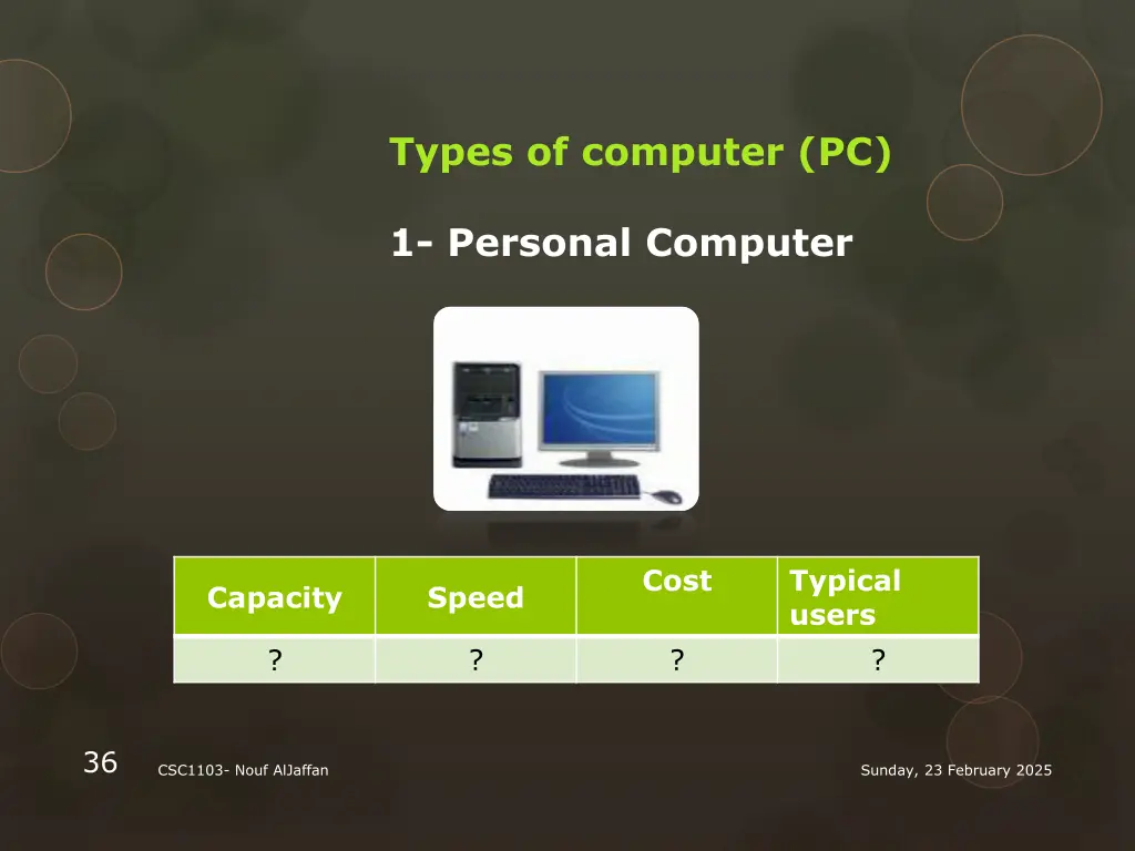 types of computer pc
