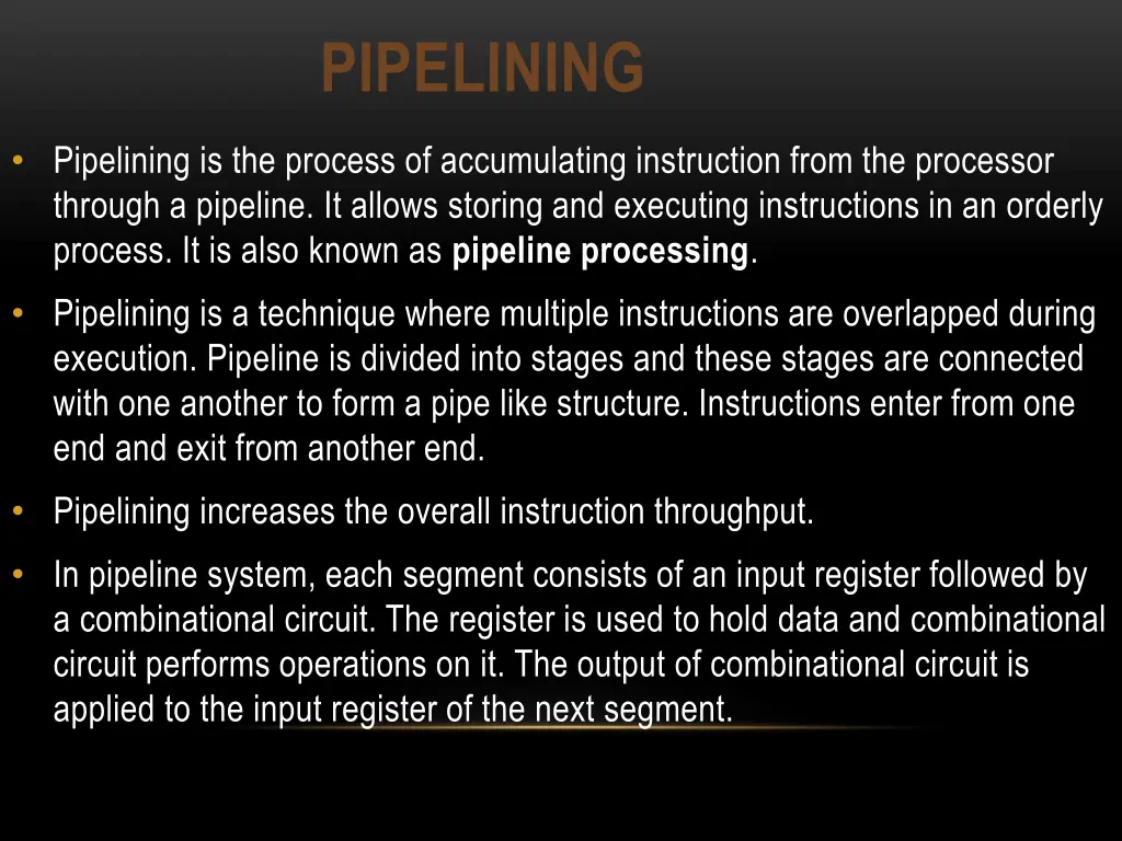 pipelining