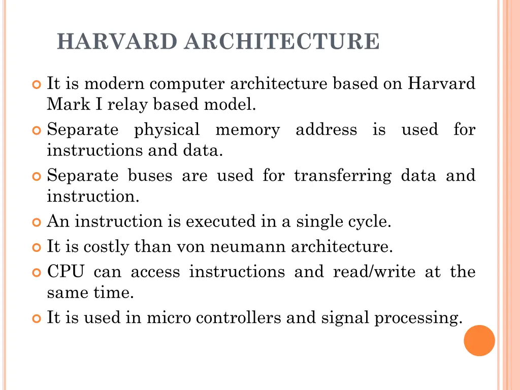 harvard architecture