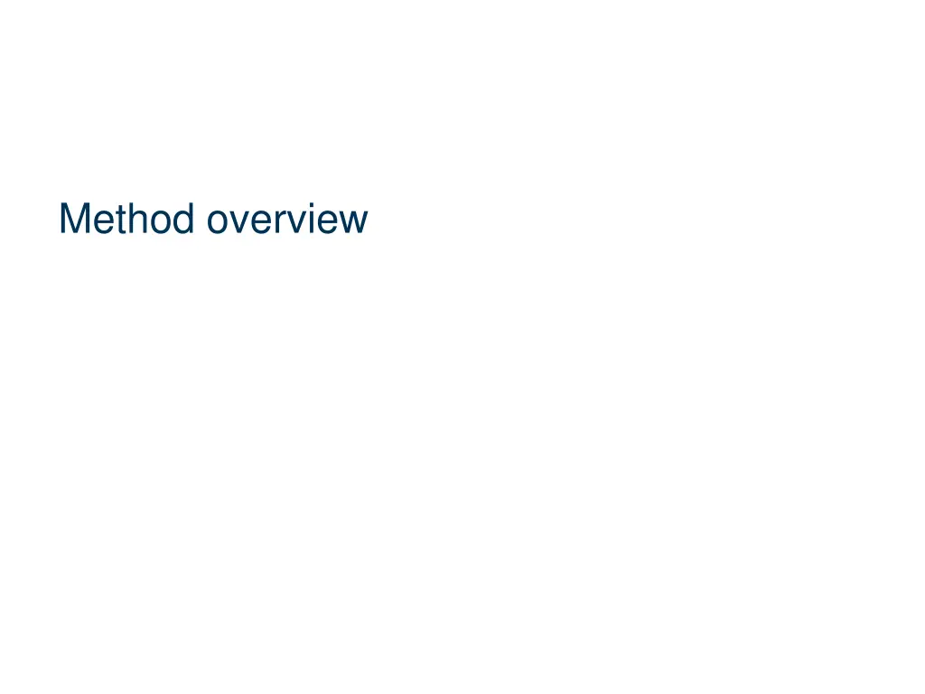 method overview