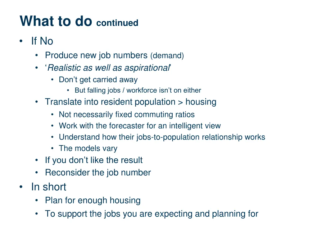 what to do continued