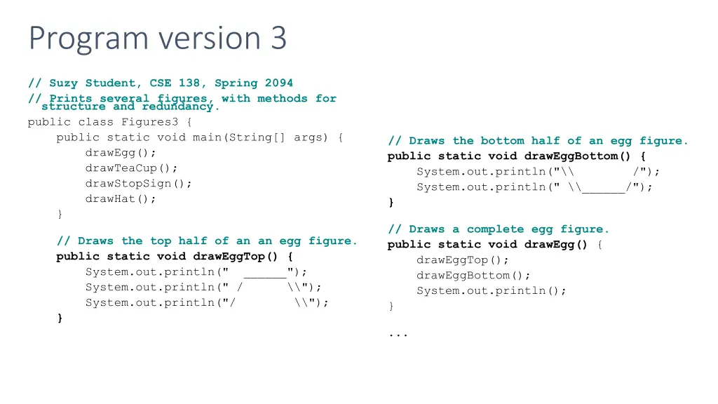 program version 3