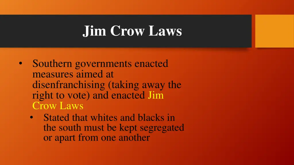 jim crow laws