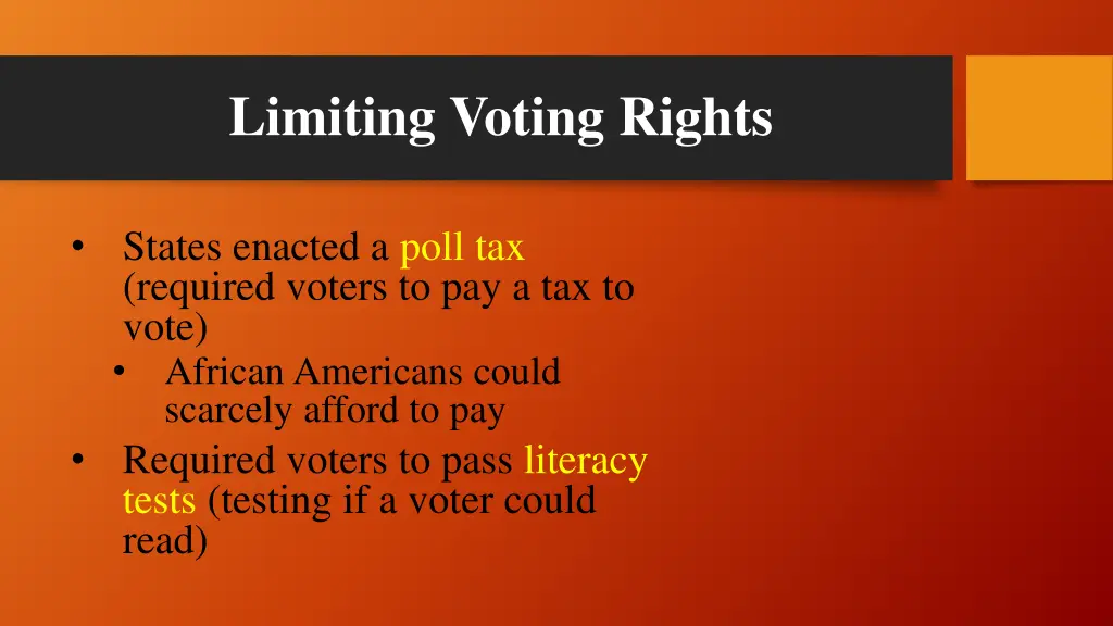 limiting voting rights 1