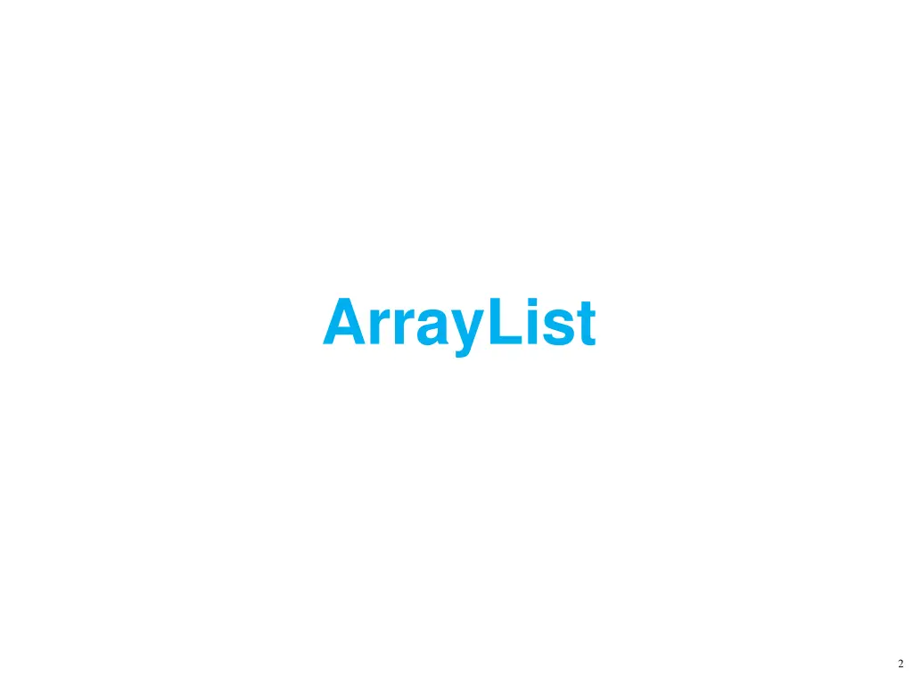 arraylist