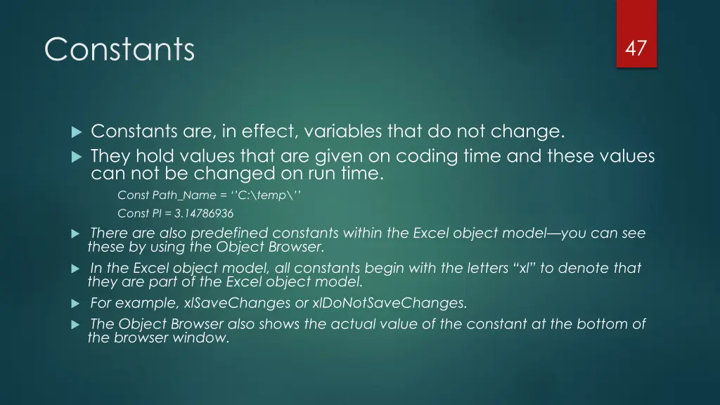 constants 1