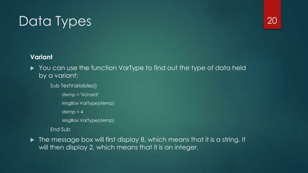 data types 1