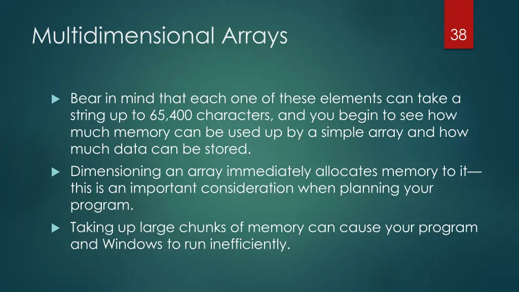 multidimensional arrays 1